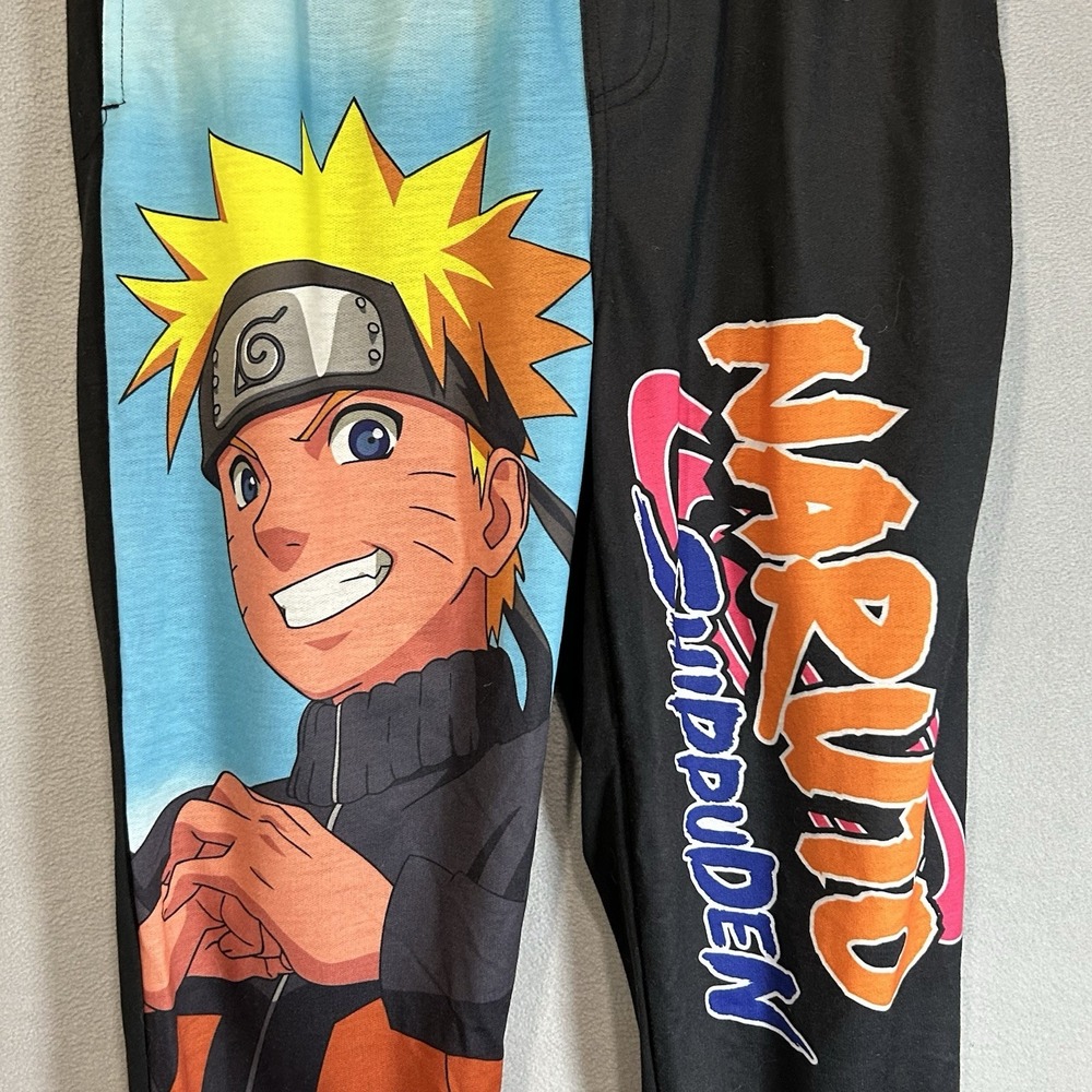 Naruto Sleep Pants PJ Mens Size Small Shippuden anime pull On Lounge Resort‎
